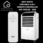 Defy White Portable 4-IN-1 Remote Controlled Air Cooler - 65W