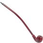 41CM Long Red Wood Smoking Pipe With Acrylic Mouthpiece Aluminum Tube