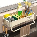1PC Easy-install Thickened Kitchen Sink Organizer - Multi-color No-drill Storage Rack For Spices & Essentials