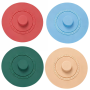 4PCS Wide Mouth Mason Jar Fermentation Silicone Lids - Date Tracker