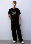 Regular Fit Printed T-Shirt - Black