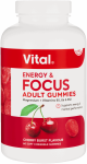 Vital Energy & Focus Cherry Burst Adult Gummies 60PK
