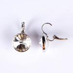 Bell A Silver & Clear Crystal Drop Earrings - Clear Crystal