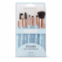 7 Piece - Cosmetic Makeup Brush Set - Blue