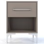 Bam High Gloss One Drawer Bedside Table - Congo