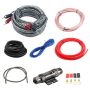 4 Gauge Amplifier Wiring Kit 2000W Complete All-in-one Car Audio Amp Install Set With Rca & Fuse Quick Connect For Radio Subwoofer & Speakers