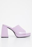 Oreo Chunky Block Heel - Lilac Patent