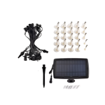 Solac Solar Panel 20M 20 Lights Small Head Detachable Bulb Light Belt
