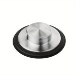 1PC Kitchen Sink Drain Plug Garbage Disposal Plug 3.34-INCH Sink Plug Stainless Steel Kitchen Sink Drain Cover Suitable For Stan