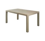 Verona Rectangle Table Taupe 6 Seater