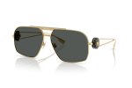 Versace Black Lens Sunglasses For Men In Gold - Gold