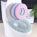 1PC Toilet Mat Household Toilet Seat Cover Thickened Cushion For Winter Warm Toilet Seat Cushion Bathroom Accessories For Patien