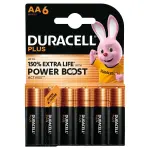 Duracell Plus Aa Batteries 6 Pack Alkaline Batteries 1.5V LR6 MN1500