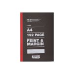 Hard Cover A4 192P 2 Quire Feint Ruled