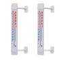 Home Garden Self Adhesive Wall Mounted Thermometer Set Of 2 21CM