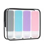 - 4 Piece Silicone Travel Bottles Set - Refillable Toiletry Containers