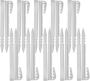 20PCS White Plastic Ground Tent Pegs Durable Stakes For Gardening Canopy