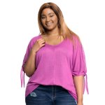 Donnay Plus Size Longer Length Relaxed Drop Shoulder - Purple