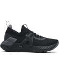 Women's Ua Project Rock 4 Training Shoes - Black-pitch Gray 5