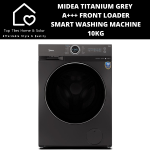 Midea Titanium Grey A+++ Front Loader Smart Washing Machine - 10KG