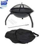 Firepit Camping With Barbecue Grill 54CM – La Hacienda