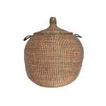 Black Bulbous Basket