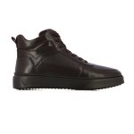 Hi-top Leather Sneakers -dark Brown