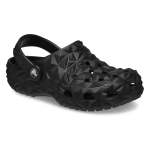 Classic Geometric Clog Kids Age 5+ - Black J6