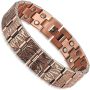 99.99% Men Double Row Pure Copper Magnetic Bracelet