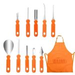 11-PIECE Halloween Pumpkin Carving Kit With Handy Tool Apron