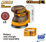 Sander Cordless 20V Tool Only Ingco CROSLI2002