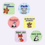 Cute Animals Merit Labels - Afrikaans