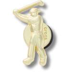 Goldair Gold Golfer Jibbitz - Multi Osfa