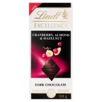 Lindt Excellence Cranberry Almond & Hazelnut Dark Chocolate 100G