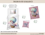 Kids Duvet Set Unicorn In A Hot Air Balloon