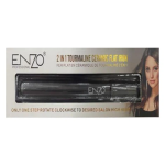 Enzo EN-068A 45W Hair Straightener And Curler Heats Up Quickly - Black