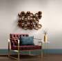 The Hive Wine Display - L 770 X H 590 Mm / Rust Coat