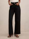 Nicki Petite Mid-rise Straight Jeans - 16 Black Wash