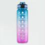 The Original Motivational Time Marker Water Bottle - Blue And Purple