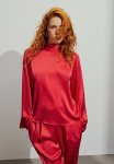 Tie-neck Blouse - Red