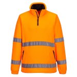 F302-HI-VIS 1 2 Zip Fleece