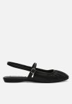 Grand View Slingback - Black Leather