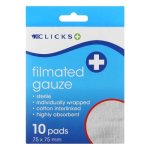 Clicks Sterile Filmated Gauze 10'S