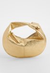 MINI Woven Knot Handle Grab Bag - Gold
