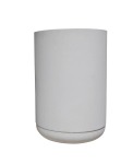 Match Cylinder Japi Planter With Saucer Click For Details - Tall JCMC36 350MM Width X 520MM Height Off White
