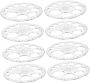 8PCS Circle Protractor Multi Angle Drafting Ruler For Students Woodworking