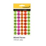 Tower Large Faces Labels Mix Colours