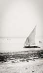 Zanzibar Fishing Dhow Art Print - Premium Stretched Canvas A0