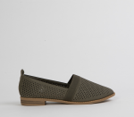 Flat Brogue - 8 Khaki