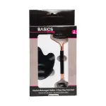 Basics Beauty Facial Massage Roller Set Jade 2PCS - Black Obsidian